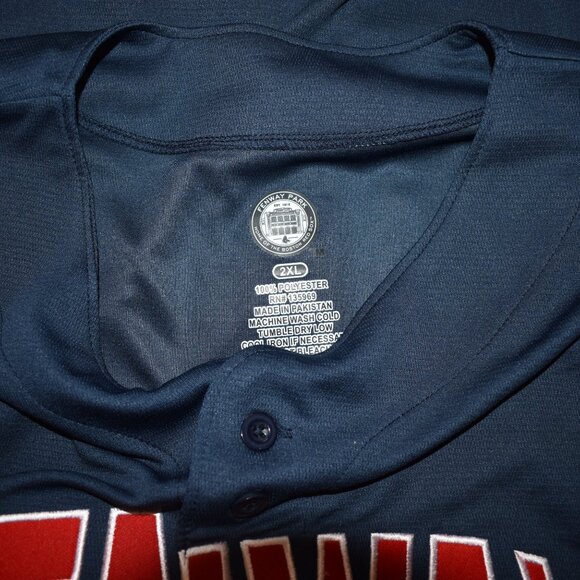 Fenway Park Home Of The Boston Red Sox Mens Button-Up Baseball Jersey New 2XL - Picture 7 of 8